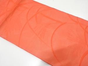 絽　芒模様織り出し　名古屋帯